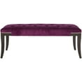 thumbnail image 2 of Safavieh Bob Birch Wood Bench in Purple, 2 of 5