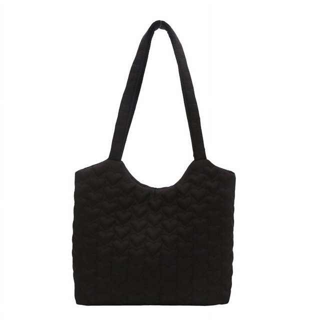 Bolso Hobo para Mujer Patrón Corazón Color Sólido Gran Capacidad