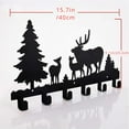 thumbnail image 4 of Farmhouse Rustic Animal Coat Hook Rack – Wall-Mounted Tree Branch Design with Black Puppy, Bear & Deer Hooks – Cute Towel & Jacket Hanger for Bathroo(TikTok/temu self-pickup orders), 4 of 4