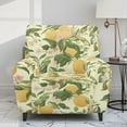 thumbnail image 2 of Xixirimido Vintage Lemon & Floral Recliner Chair Cover, 4-Pieces Stretch Recliner Covers for Recliner Chair Soft Reclining Chair Slipcover Furniture Protector for Pets Kids, 2 of 8