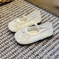 thumbnail image 5 of Gyujnb Girls' Lace Bow Mary Jane Flats Breathable Soft Sole Summer Casual Shoes, Closed Toe,9-9.5 Years, 5 of 5