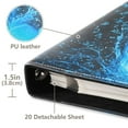 thumbnail image 4 of Leather Cover Photo Album 80 Pockets 4x6 Photos Bookshelf Picture Album Glowing Blue Tree and Door, 4 of 9