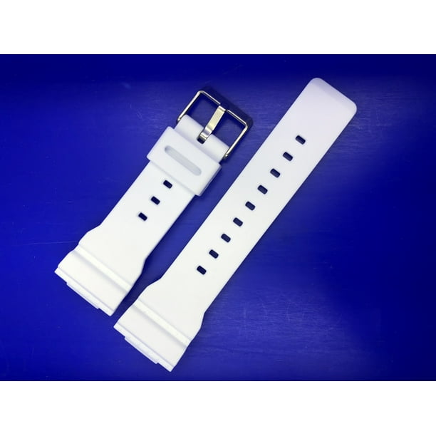 Casio Style Replacement 14mm White Silicone Watch Band