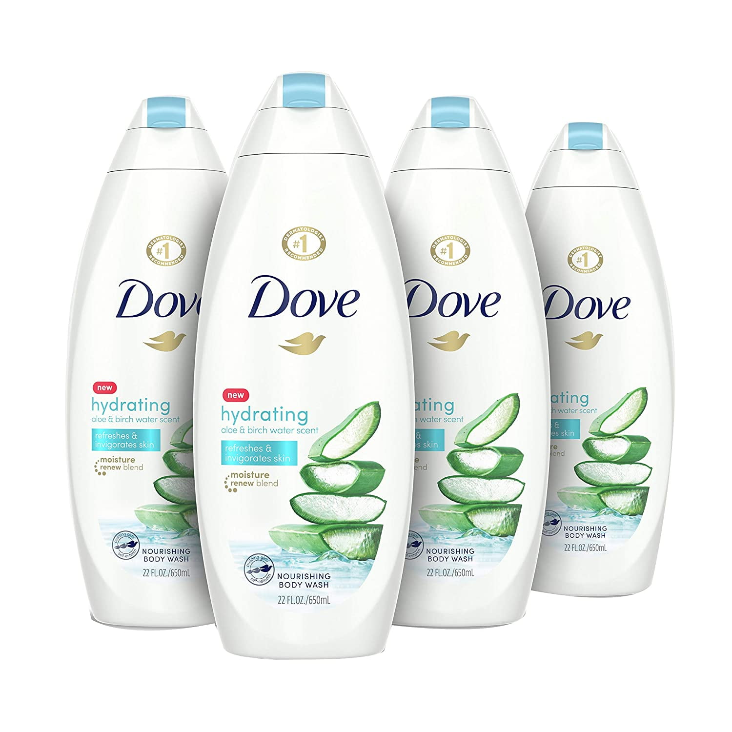 Dove Body Wash 100 Gentle Cleansers, Sulfate Free Hydrating Aloe