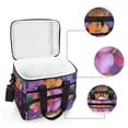 thumbnail image 6 of FORMRS Insulated Cooler Bag 24 Cans Capacity Soft Leakproof Lunch Box with Side Pockets, Large Purple Flowers, 6 of 7
