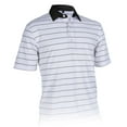 thumbnail image 1 of Monterey Club Men's Constant Stripe Texture Golf Polo Shirt #3604, 1 of 2