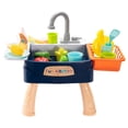 thumbnail image 4 of Kids Sink Dishwashing Set Toy Simulated Kitchen Toy Set Montessori Toy Blue, 4 of 9