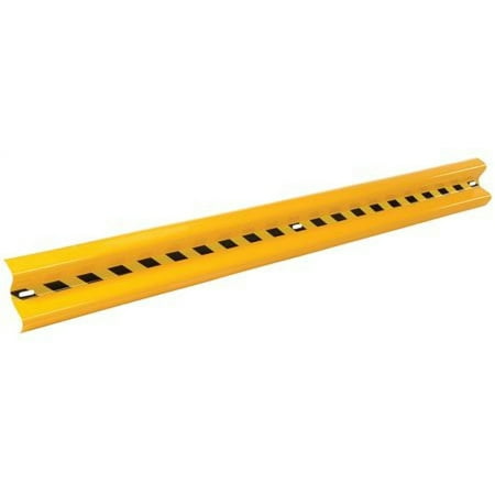 Vestil Guard Rail,Yellow,12 ft. L,12 In. H HAWA GR-12-PC-YEL