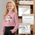 thumbnail image 6 of DISNIMO Santa Claus Snowflake Printed Long Sleeve Crop Tops for Girls Kids Fashion Cropped Sweatshirt Loose Crewneck Pullover Tops Casual Loose Cropped Sweatshirt, 6 of 7