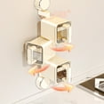 thumbnail image 4 of Organizadores y almacenamiento para armarios, juego de cajas giratorias para condimentos con ventosa para cocina, tarros de especias sellados para pared, caja de almacenamiento de condimentos tipo S A, 4 of 6