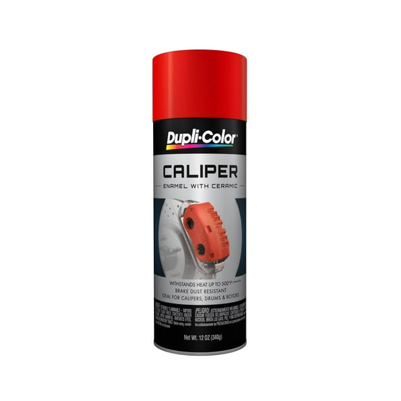 Dupli Color BCP100 Red Enamel with Ceramic Auto Body Paint, 12 oz for Calipers, Drums and Rotors