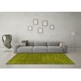 thumbnail image 3 of Ahgly Company Indoor Square Abstract Yellow Contemporary Area Rugs, 5' Square, 3 of 4