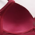 thumbnail image 3 of ATENAR Womens Bras,Wireless Bras for Women,Bras for Women,Soft,Stretch Fabric,Solid,Nylon,Spandex,Red,M, 3 of 9