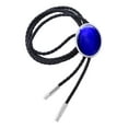 thumbnail image 4 of Estilo retro Western Bolo Tie, Cuerda de cuero de PU para Mujeres Hombres Accesorio de ropa para vestidos Camisas Festival Suéter Boda Violeta Azul Fernando Corbata de vaquero, 4 of 8