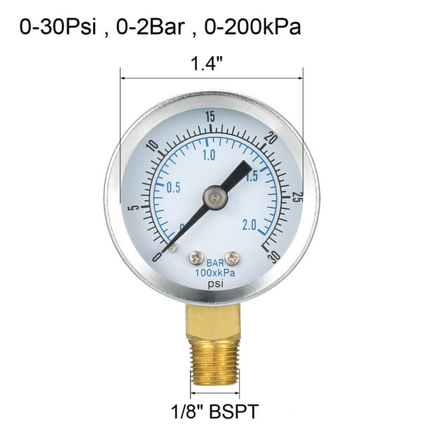 Manomètre de pression d'huile EQUUS, 2 po, aluminium