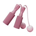 thumbnail image 1 of pitrice Cordless Jumping Rope Gym Exercise Fitness Weighted Jump Rope for Kids Ball dia.3.2cm Pink, 1 of 9