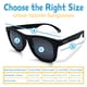 thumbnail image 5 of Gafas de sol para bebés JAN & JUL, polarizadas, con protección UVA y UVB, negras, 5 of 7