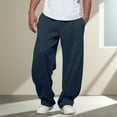 thumbnail image 7 of cocolona Mens Sweatpants Wide Leg Baggy Drawstring Sweatpants Fashion Casual Solid Color Joggers with Pockets, 7 of 7