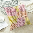 thumbnail image 4 of Hot Pink Polka Dot Pillow Covers 18x18 Inch Set of 2 Yellow Orange Outdoor Decor Throw Pillows for Couch Modern Boho Watercolor Aesthetic Decorative Cushion Cases for Home Sofa Bed Decorations, 4 of 5