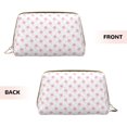 thumbnail image 3 of Gaeub Animal Pink Color Paw Printed Travel Cosmetic Bag,Makeup Bag, Large Capacity Toiletry Bag for Women, Portable Pouch Make Up Organizer with Zipper and Divider, 3 of 8