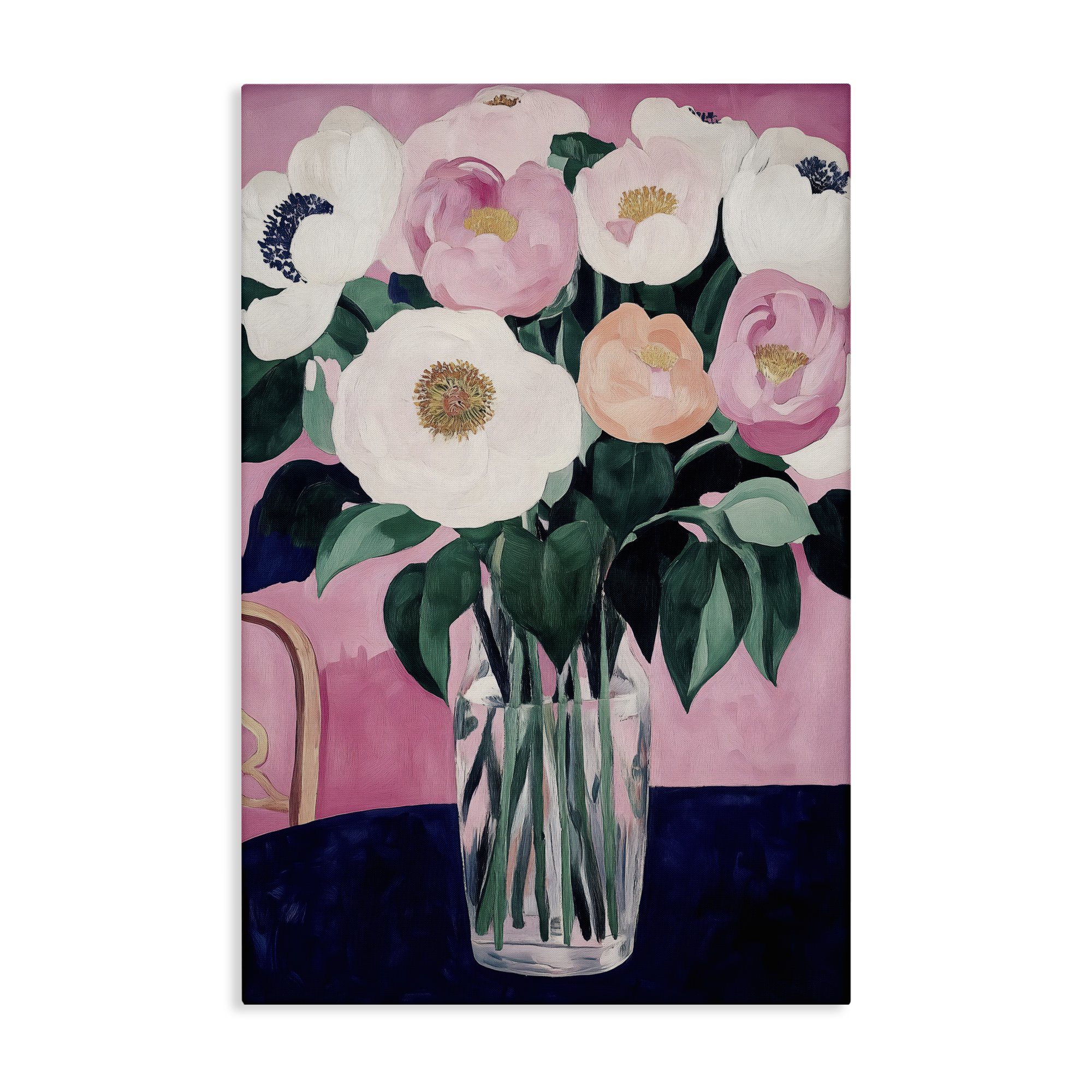 Stupell Industries The Vase And Chair Canvas Wall Art design by Annabelle Hall