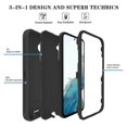 thumbnail image 2 of for Samsung Galaxy A55 Phone Case, 3-Layer Heavy Duty Cover with Belt Clip Holster, Rugged Military Shockproof Protective Cell Phone Cover, 2 of 5