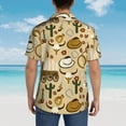 thumbnail image 6 of Balery Wild West Cowboy Print Men's Hawaiian Shirts Short Sleeve Beach Shirt Relaxed Fit Vacation Button Down Shirts-X-Large, 6 of 9