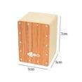 thumbnail image 7 of Colcolo Travel Percussion Box Drum Portable Hand Drum for Home Holiday Stage Performance Brown Wooden, 7 of 7