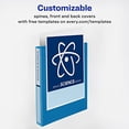 thumbnail image 3 of Anillas inclinadas View Binder Avery Heavy-Duty 1 con un toque, color azul, 3 of 8