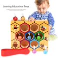 thumbnail image 1 of Wooden Children Montessori Early Education Beehive Game Leaning Educatinal Toys Childhood Color Cognitive Clip Small Bee Toy1pcs He Qiyong unisex, 1 of 1