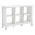 thumbnail image 2 of Bush Furniture Broadview 6 Cube Storage Wood Bookcase in Pure White, 2 of 5
