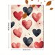 thumbnail image 3 of Qisvanset 12x16 Inch Pink Heart John Bible Canvas Wall Art, Girly Typography Valentine Home Decor, 3 of 5