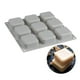 thumbnail image 3 of Matsuzay Molde cuadrado de silicona para pasteles, molde de 9 cavidades para pan, Cupcakes, moldes resistentes a altas temperaturas, bandeja para Herramientas y accesorios para hornear Matsuzay HA074945-01, 3 of 6