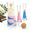 Pink-Flower, variant on Tree-Tree Unity Sand Ceremony Set with Glass Vase and Cork Stopper