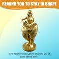 thumbnail image 6 of Losing Weight Slimming Goddess Statue Decorative Figurines Sculpture Model Bedroom Yoga Gym Gymnasium Ornament Gold, 6 of 9