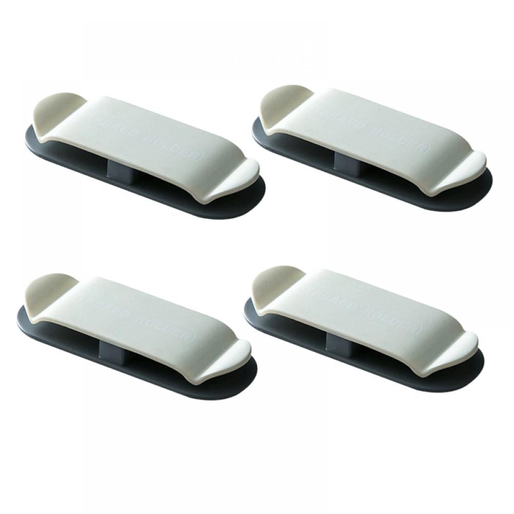 Stibadium 4Pcs Plug Wire Holder NonMarking Hook Cable Retainer,Cable