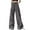 Grey581, variant on Women's Casual Pants Loose Fit Straight Leg Wide Leg Pants With Drawstring Everyday Wear Comfortable Summer Fall Trousers Solid Color Joggers Daily Slacks Boho
