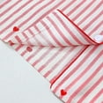thumbnail image 4 of CHUMUD Womens 2 Piece Pajama Sets Short Sleeve Tops and Shorts Heart Striped Sleepwear Button Down Casual Nightwear Pjs Lounge Set, 4 of 8