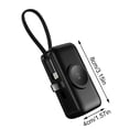 thumbnail image 2 of 3-in-1 Magnetic Wireless Portable Charger 22.5W Fast Charging Power Bank with Built-in USB-C Cable and Watch Charger Finish Battery Pack Tech Gifts for Men, Gray, 2 of 5