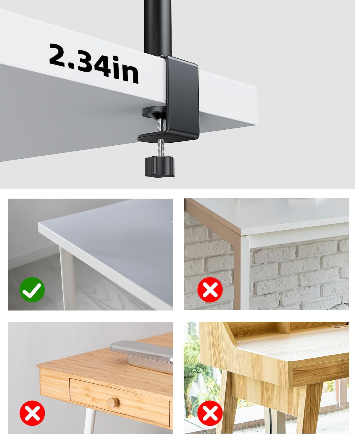 10.2" Desk Ring Light With Stand  360° Rotate Lamps For Home Office C-clamp Flexible Height Adjust Arm Podcast Gaming Recording Zoom Lighting
