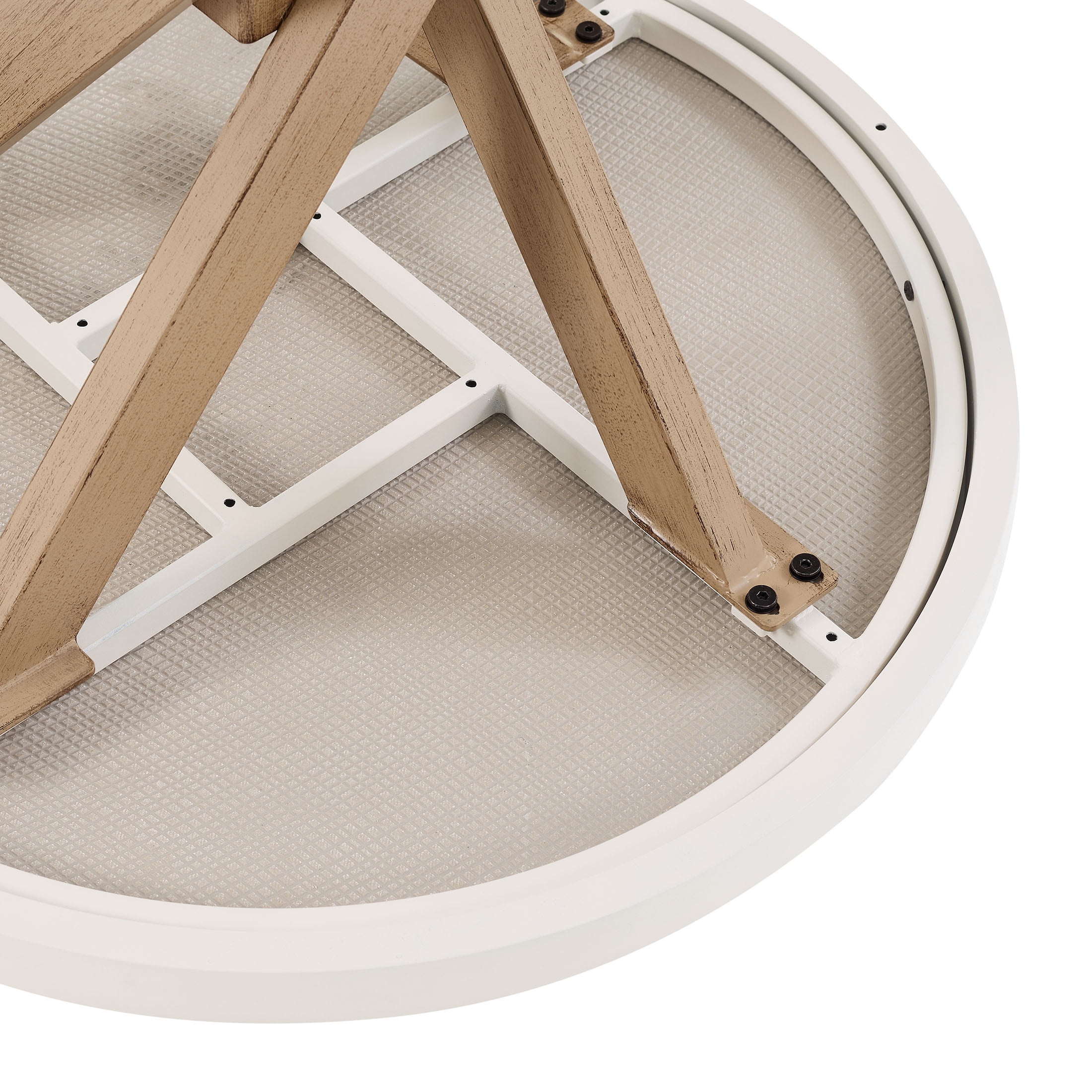 Better Homes & Gardens Paige 27" Round Outdoor Tile Top Bistro Table, White