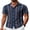 Navy Blue Retro Cuban Pattern, variant on COOFANDY Green Aloha Shirt for Men Floral Button Up Shirts Summer Shirts Short Sleeve Palm Tree Shirts