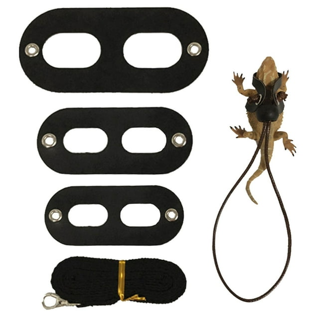 Adjustable Reptile Leash Turtle Pet Traction Belt Bearded Dragon Accessories Soft Small Pet Animal Rope Harness Wing Traction Rope Set