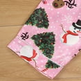 thumbnail image 3 of AWZXDE Christmas Pajamas Outfits Set Themed Boys Pajama Two Piece Cozy Loungewear For Holiday Family Matching Outfits Pink,5-6 Years, 3 of 7