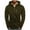 Army Green, variant on Men Hoodies Casual Hoodies for Men with Zip Pockets Full Zip Long Sleeve Sweatshirt Sports Hooded Jacket
