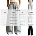 thumbnail image 2 of Gytharion Women's Loose Streetwear Sweatpants Draped Wide Leg Floor Length Joggers with Pockets Solid Color Elastic Waist Pleated Track Pants, 2 of 5