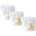 thumbnail image 1 of Reusable Food Storage Bags, Food Grade Silicone, Cook, Store, Freeze, Microwave Safe, Airtight, Set Of 3, 1 of 7