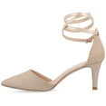 thumbnail image 3 of Journee Womens Luela Pointed Toe Mid Heel Evening Pumps, 3 of 10