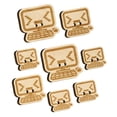 thumbnail image 1 of Troubled Kawaii Computer Face Emoticon Wood Buttons for Crochet Knitting Sewing DIY Craft - 1.00 Inch Medium (7pcs), 1 of 7