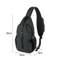 thumbnail image 3 of Crossbody  Sling Bag With Phone Strap-Black, 3 of 4
